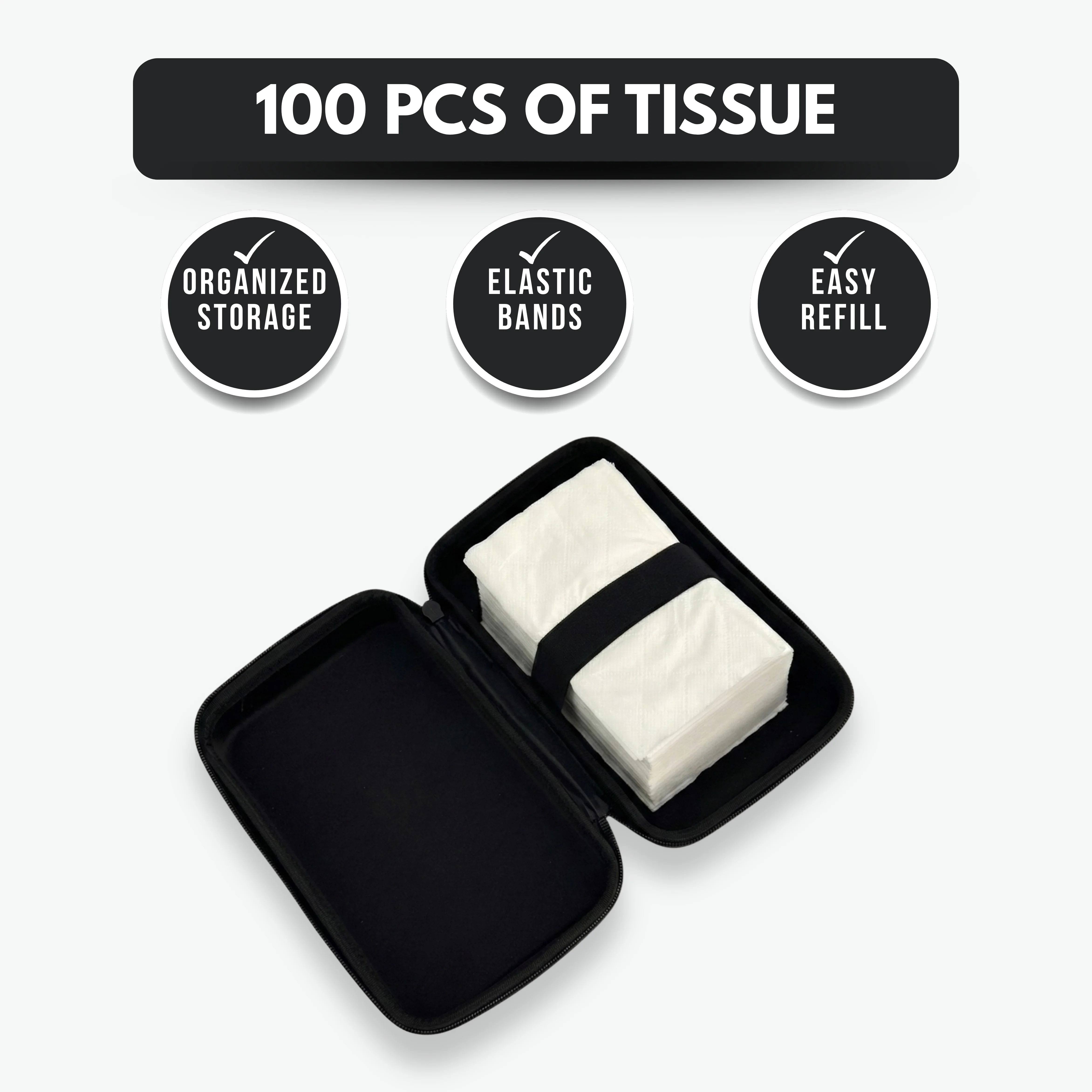 NEODRIFT ‘Tissue Master’ Car Tissue Box Holder with 100 Tissues - Image 14