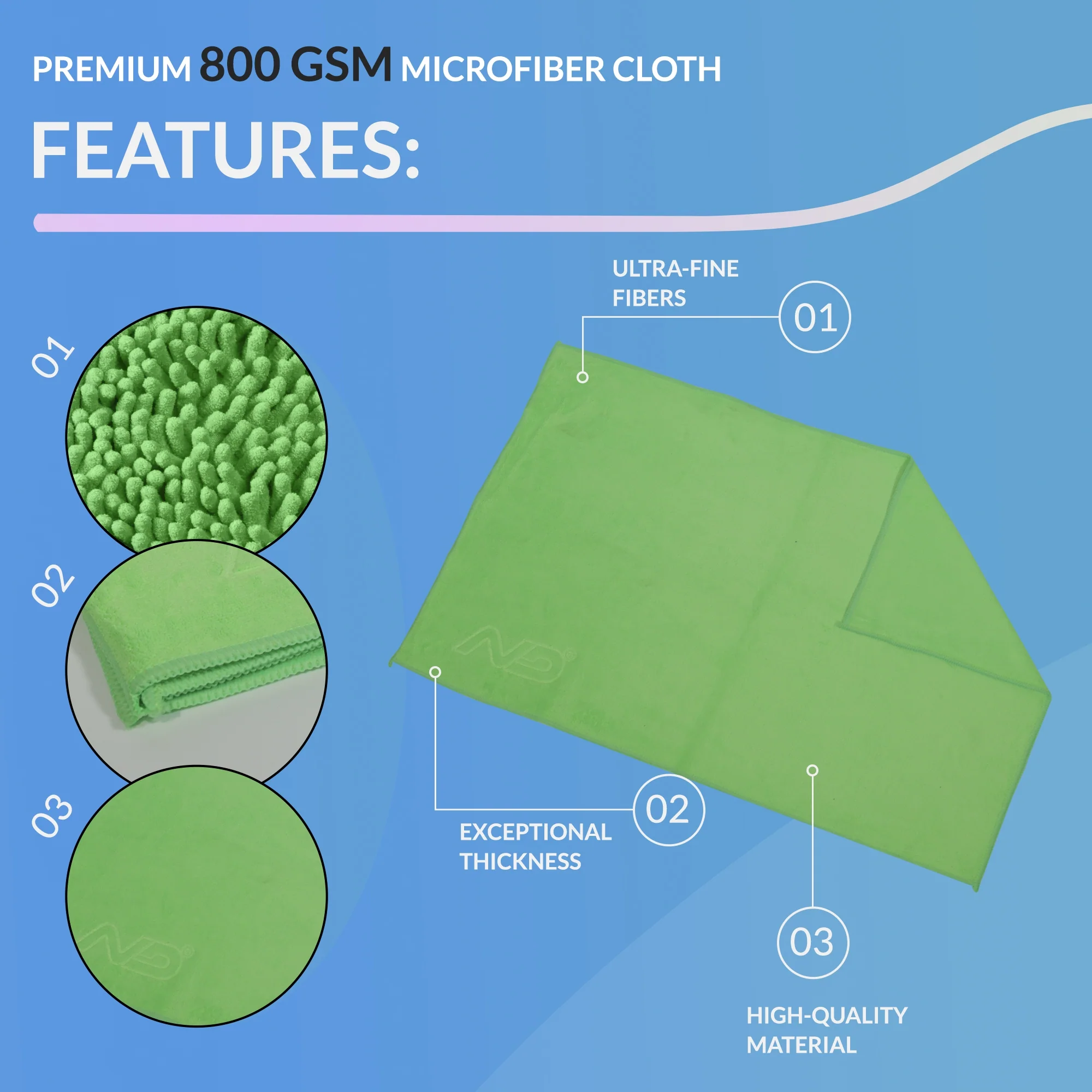 Neodrift - 400 GSM Premium Microfiber Cloth - Image 38