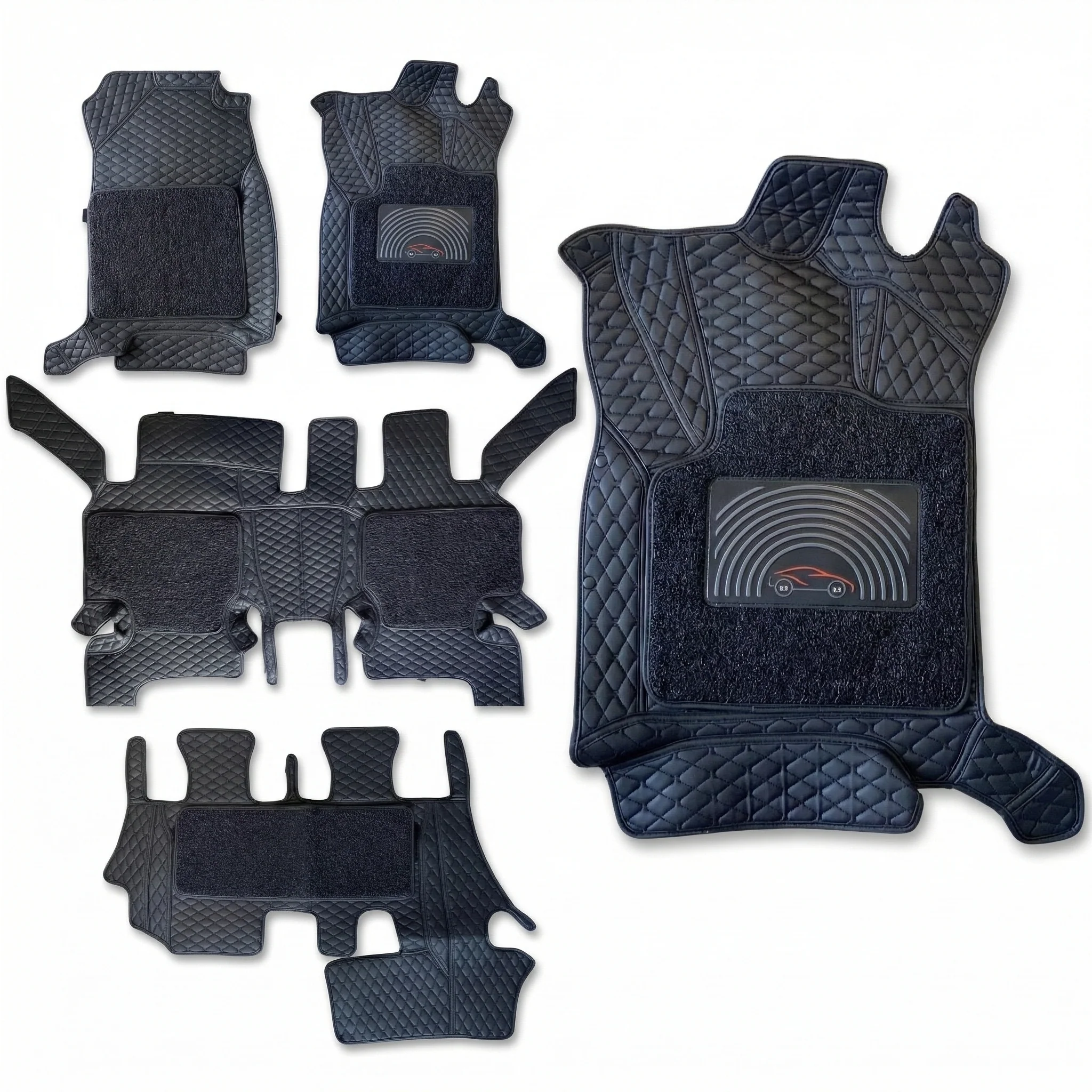 Neodrift - Car 7D Floor Mats for Mahindra Scorpio/Scorpio Classic - Regular (Set of 6)