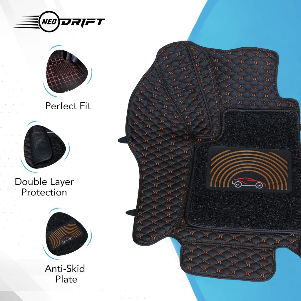 Neodrift - Car 7D Floor Mats for Maruti Suzuki Celerio - Regular (Set of 4) - Image 32