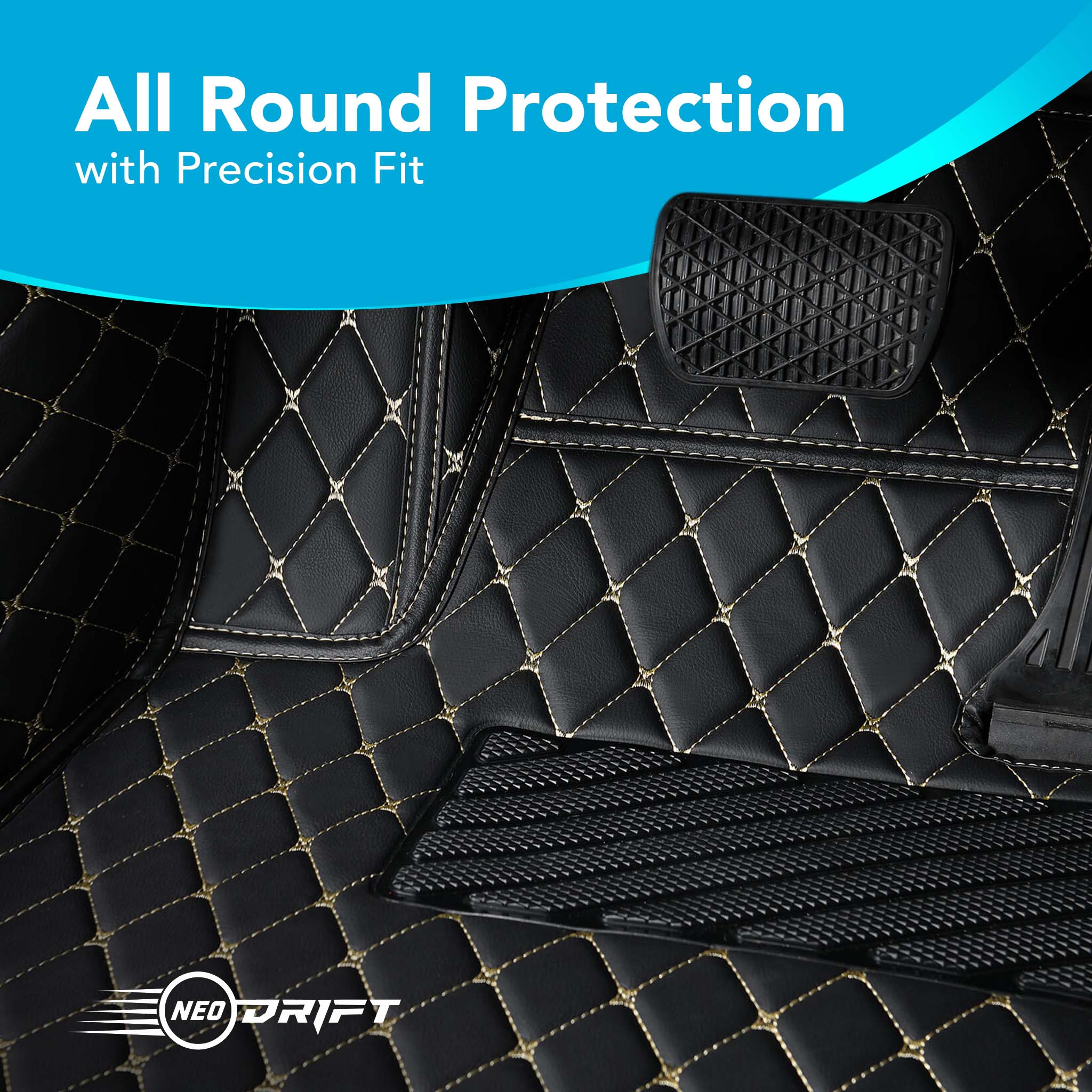 Neodrift - Car 7D Floor Mats for Tata Nexon - Regular (Set of 4) - Image 48
