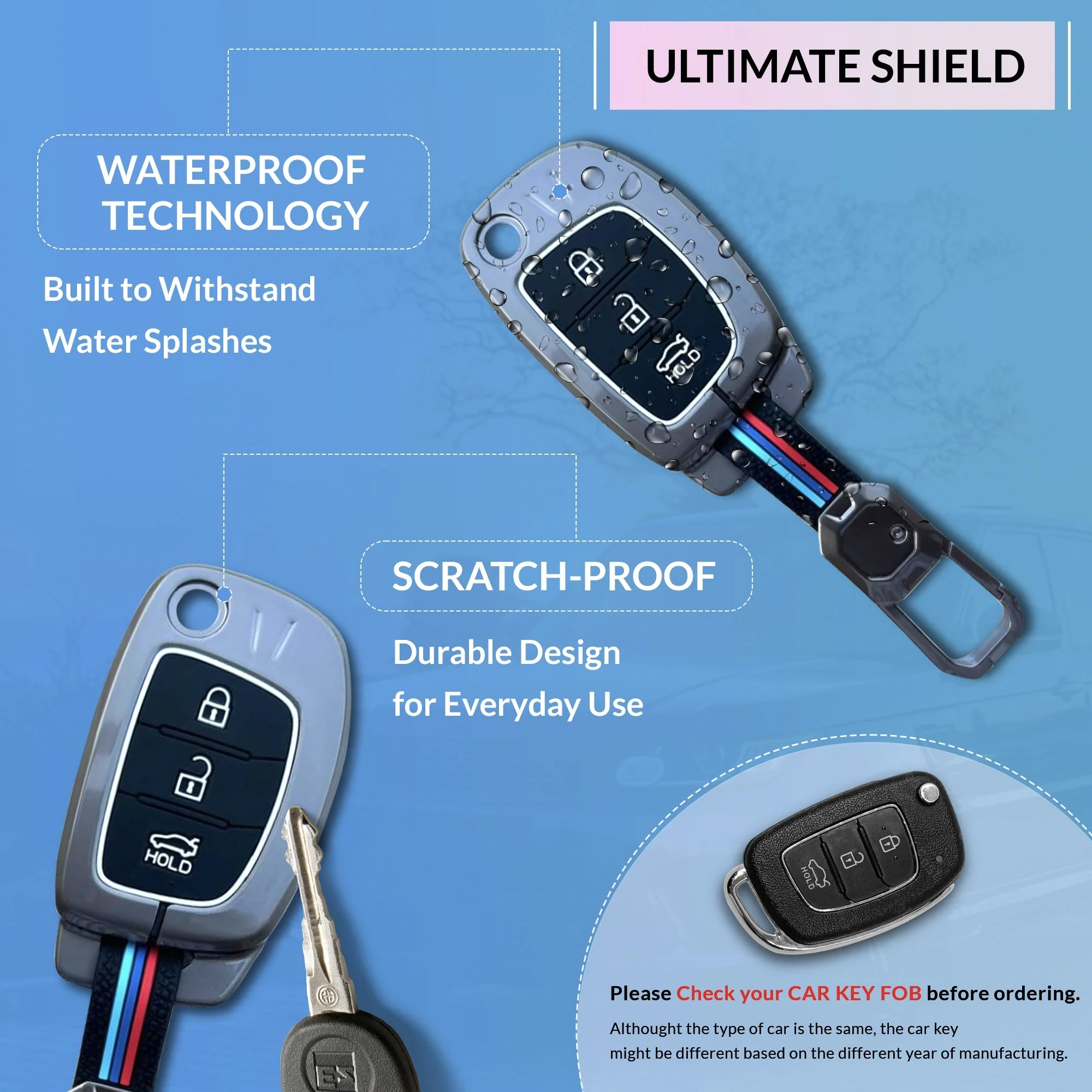 Neodrift 'KeyShield' Key Cover for Hyundai Aura - Image 15