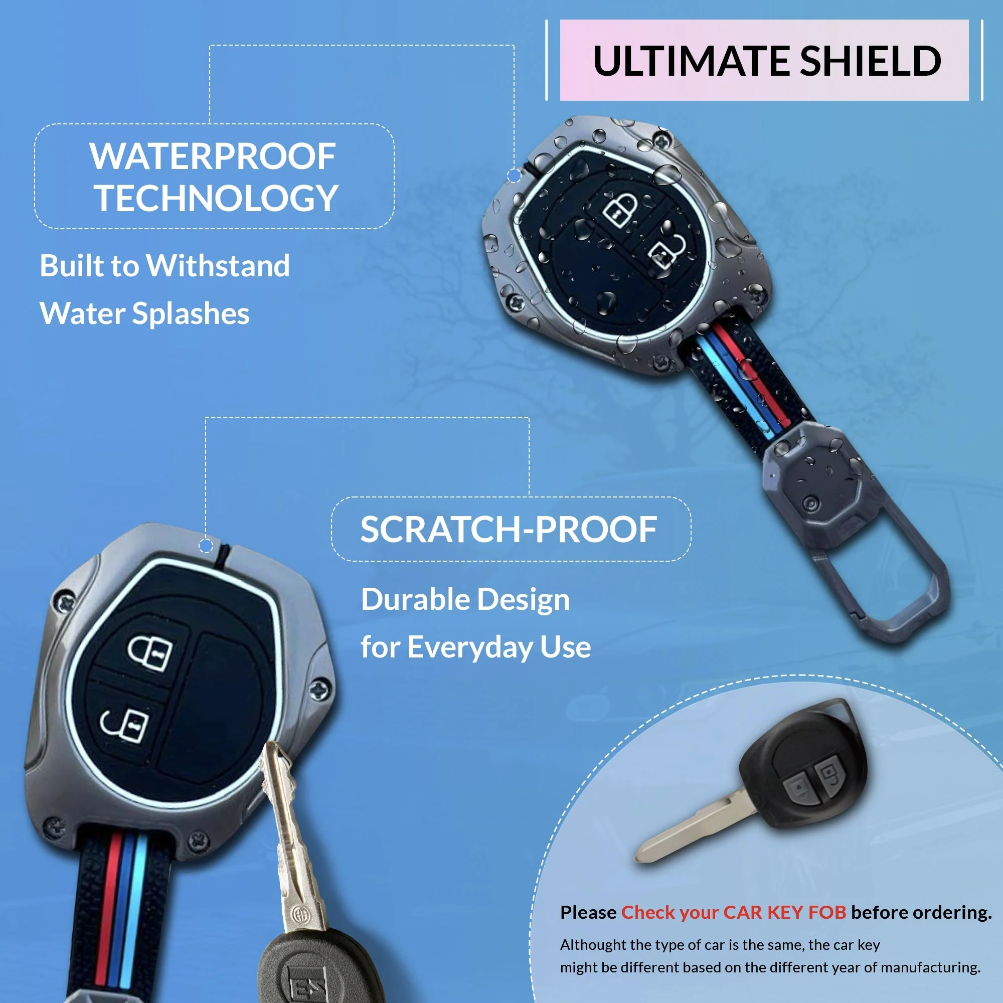 Neodrift 'KeyShield' Key Cover for Maruti Suzuki SX4 - Image 3