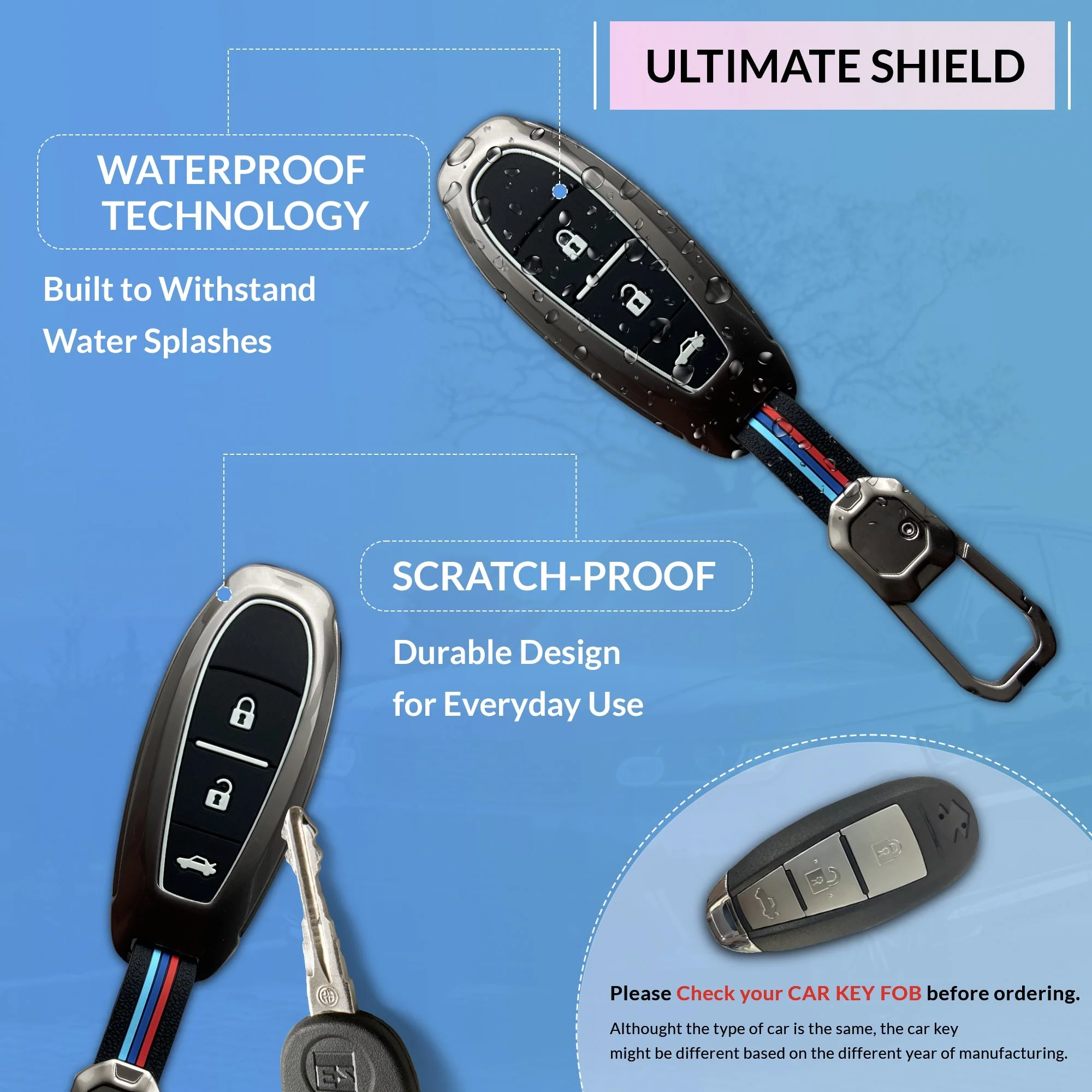 Neodrift 'KeyShield' Key Cover for Maruti Suzuki Vitara Brezza | Brezza - Image 9