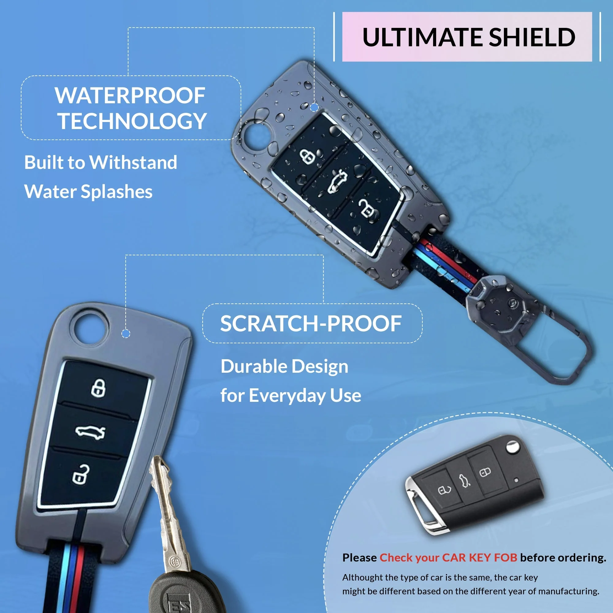 Neodrift 'KeyShield' Key Cover for Skoda Superb - Image 3