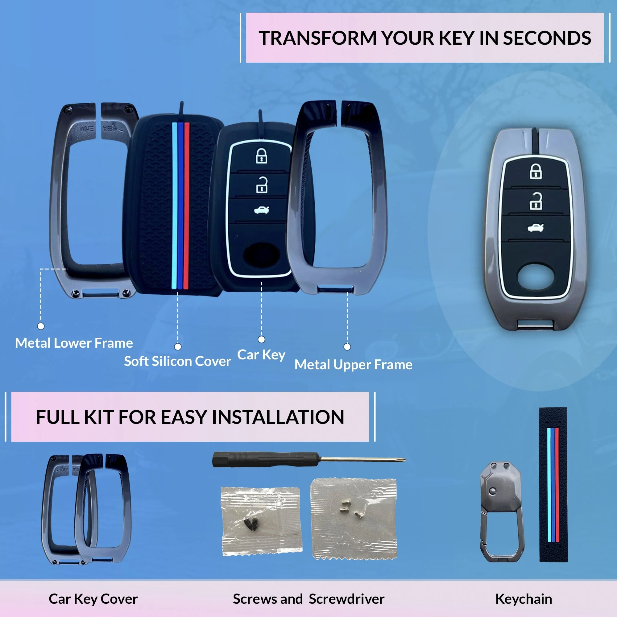 Neodrift 'KeyShield' Key Cover for Toyota Fortuner - Image 12