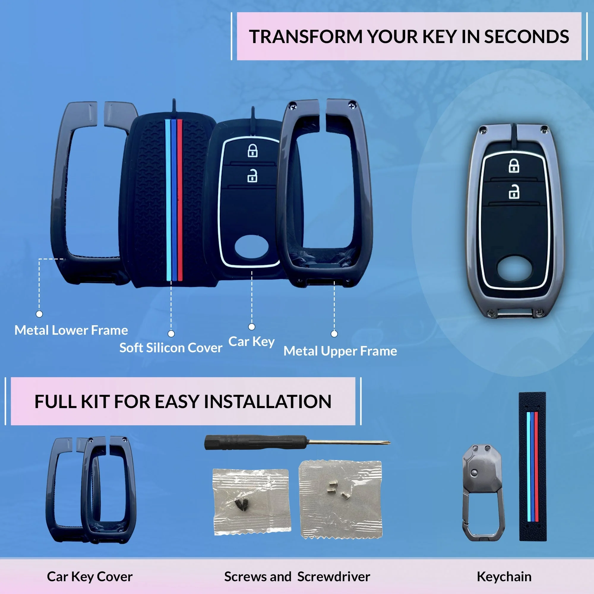 Neodrift 'KeyShield' Key Cover for Toyota Fortuner - Image 6