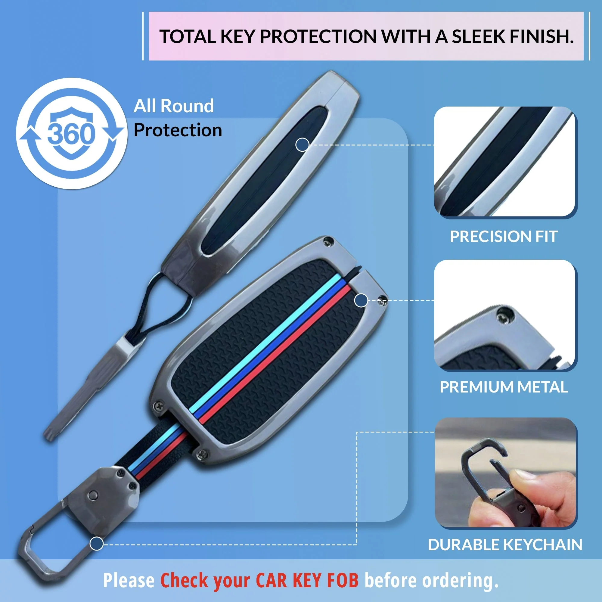 Neodrift 'KeyShield' Key Cover for Toyota Fortuner - Image 8