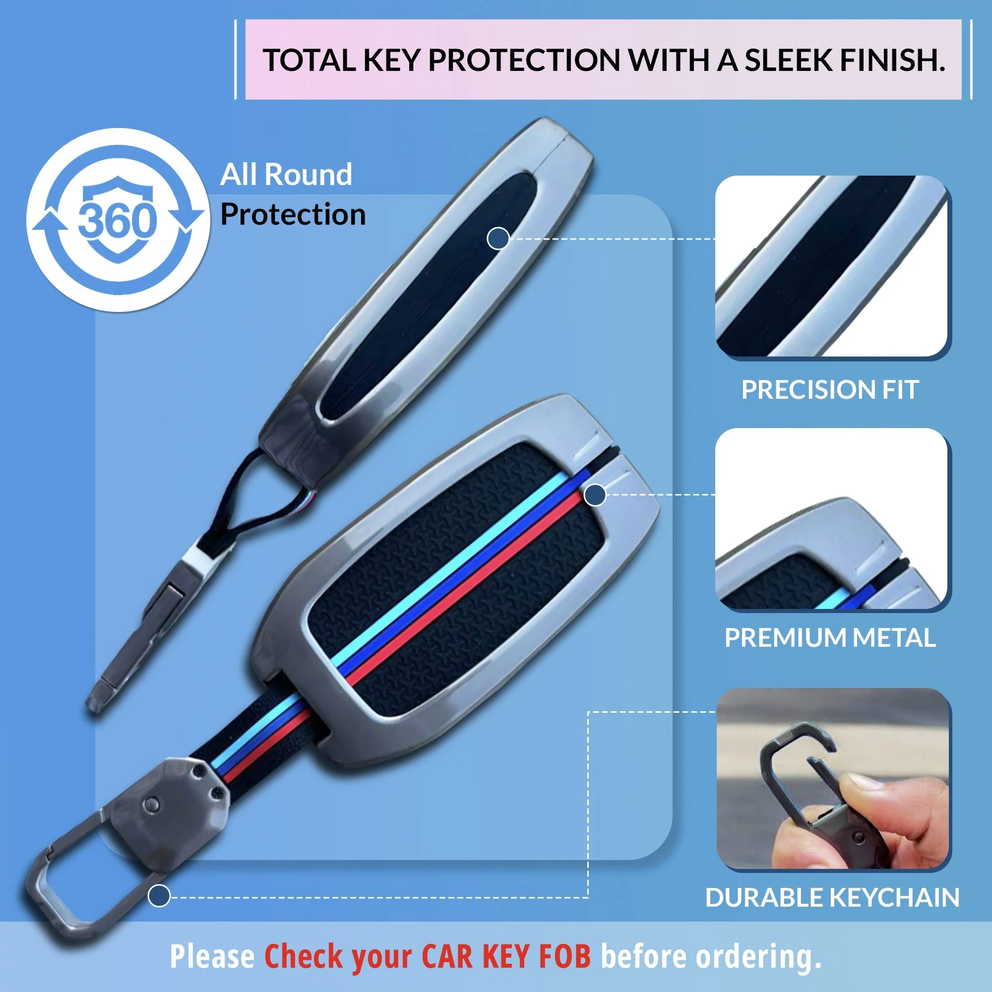 Neodrift 'KeyShield' Key Cover for Toyota Innova Crysta - Image 2