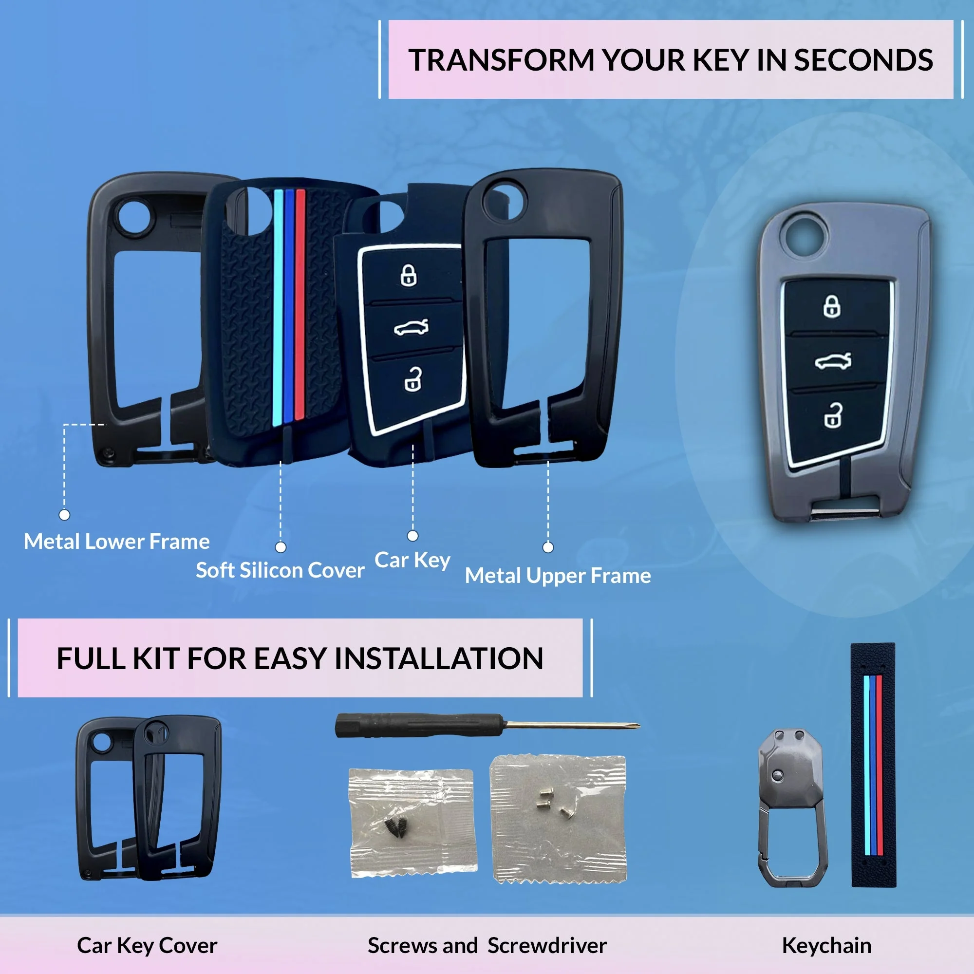 Neodrift 'KeyShield' Key Cover for Volkswagen Virtus - Image 6