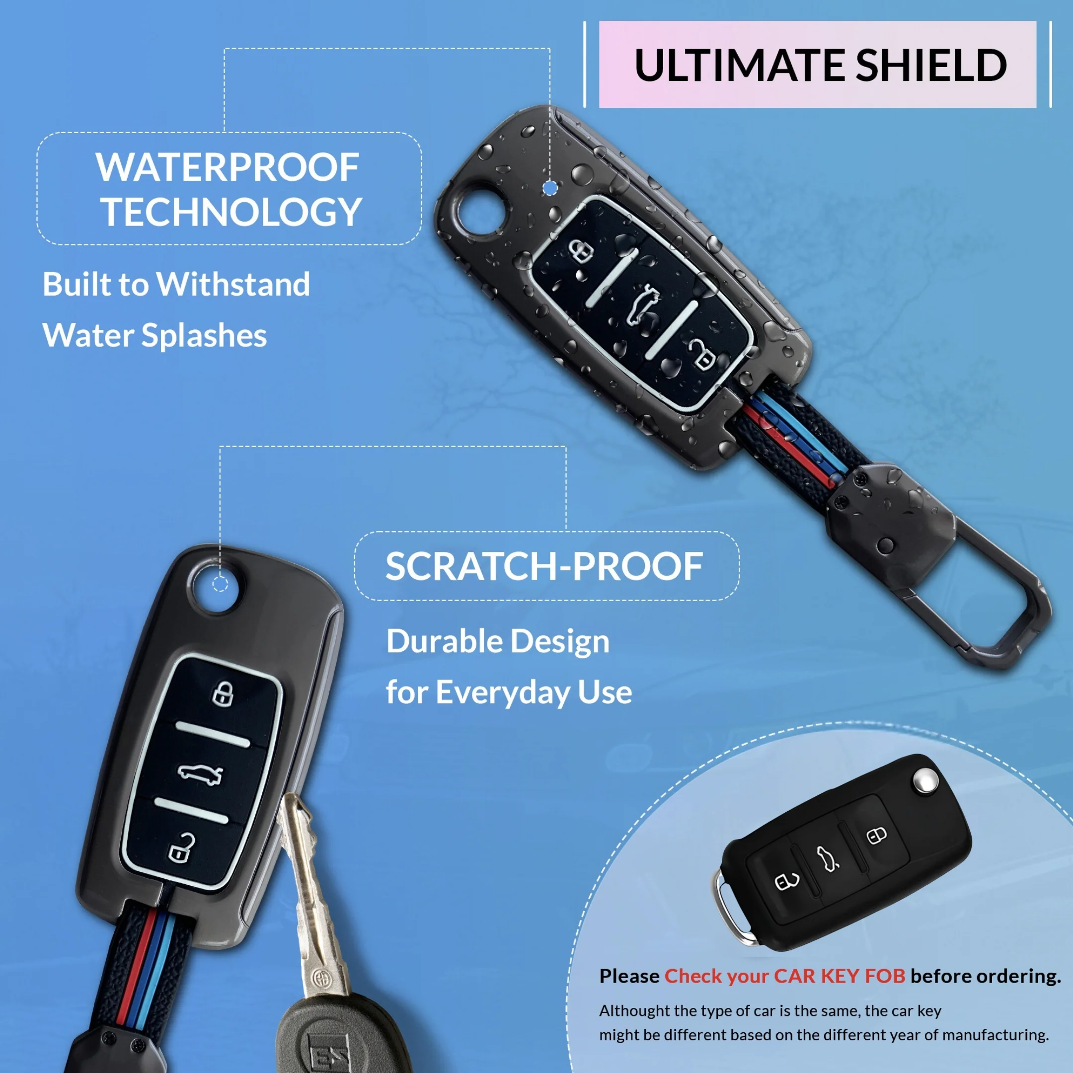 Neodrift 'KeyShield' Key Cover for Volkswagen Virtus - Image 9