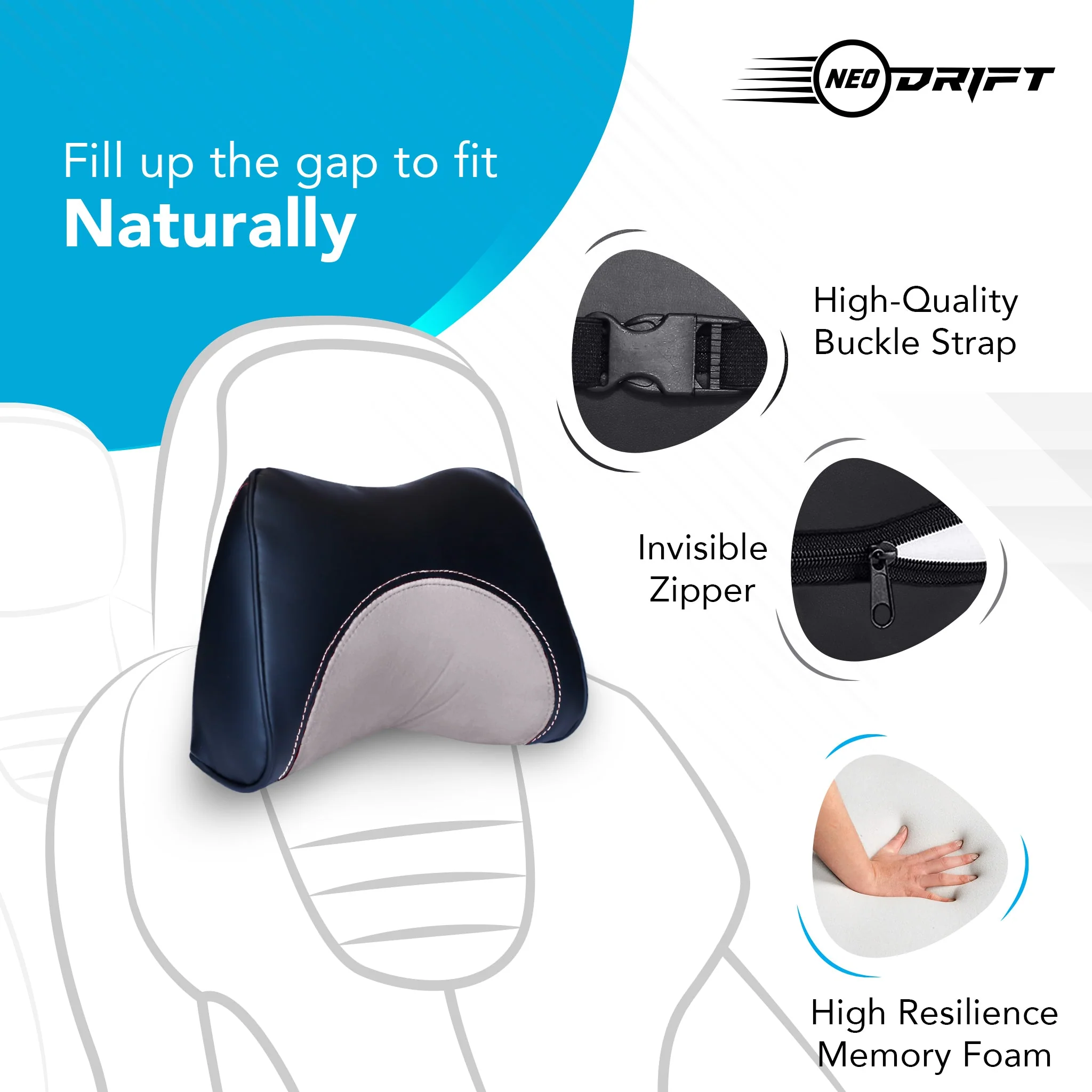Neodrift Neck Cushions for Neck Support in Car/Office Seat - Image 139