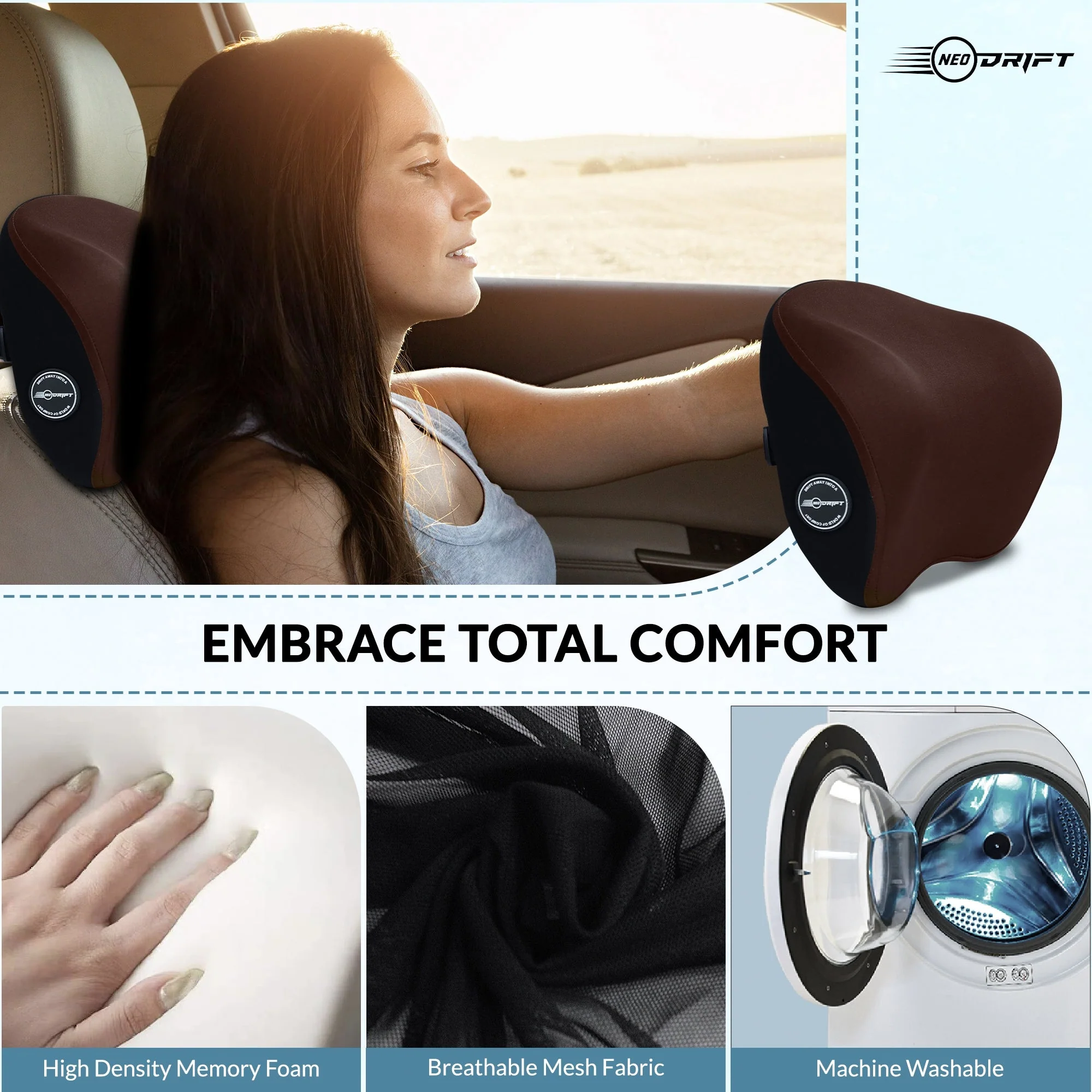 Neodrift Neck Cushions for Neck Support in Car/Office Seat - Image 14