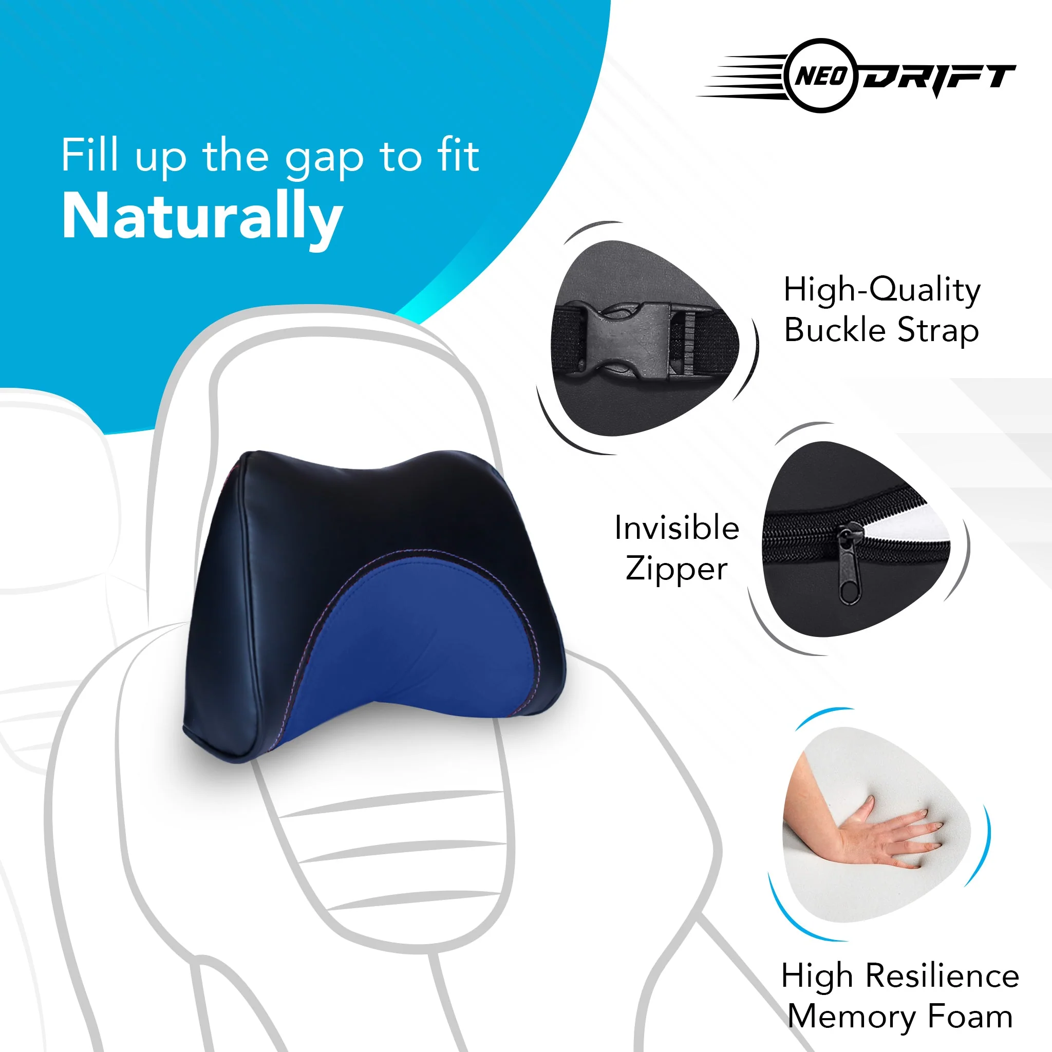 Neodrift Neck Cushions for Neck Support in Car/Office Seat - Image 153