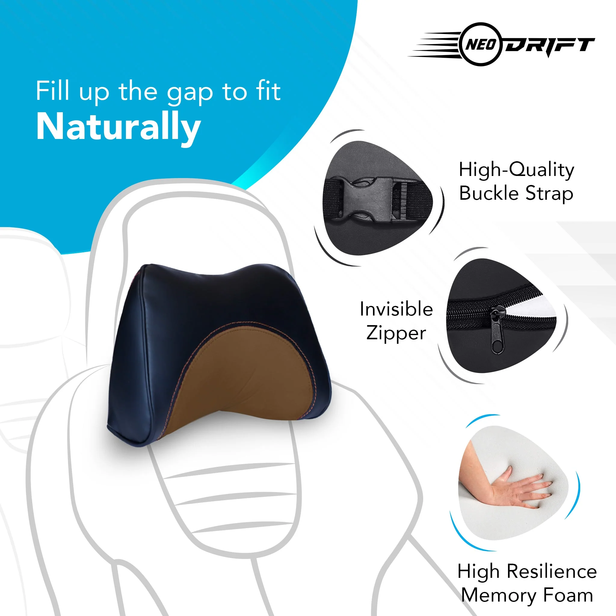 Neodrift Neck Cushions for Neck Support in Car/Office Seat - Image 160