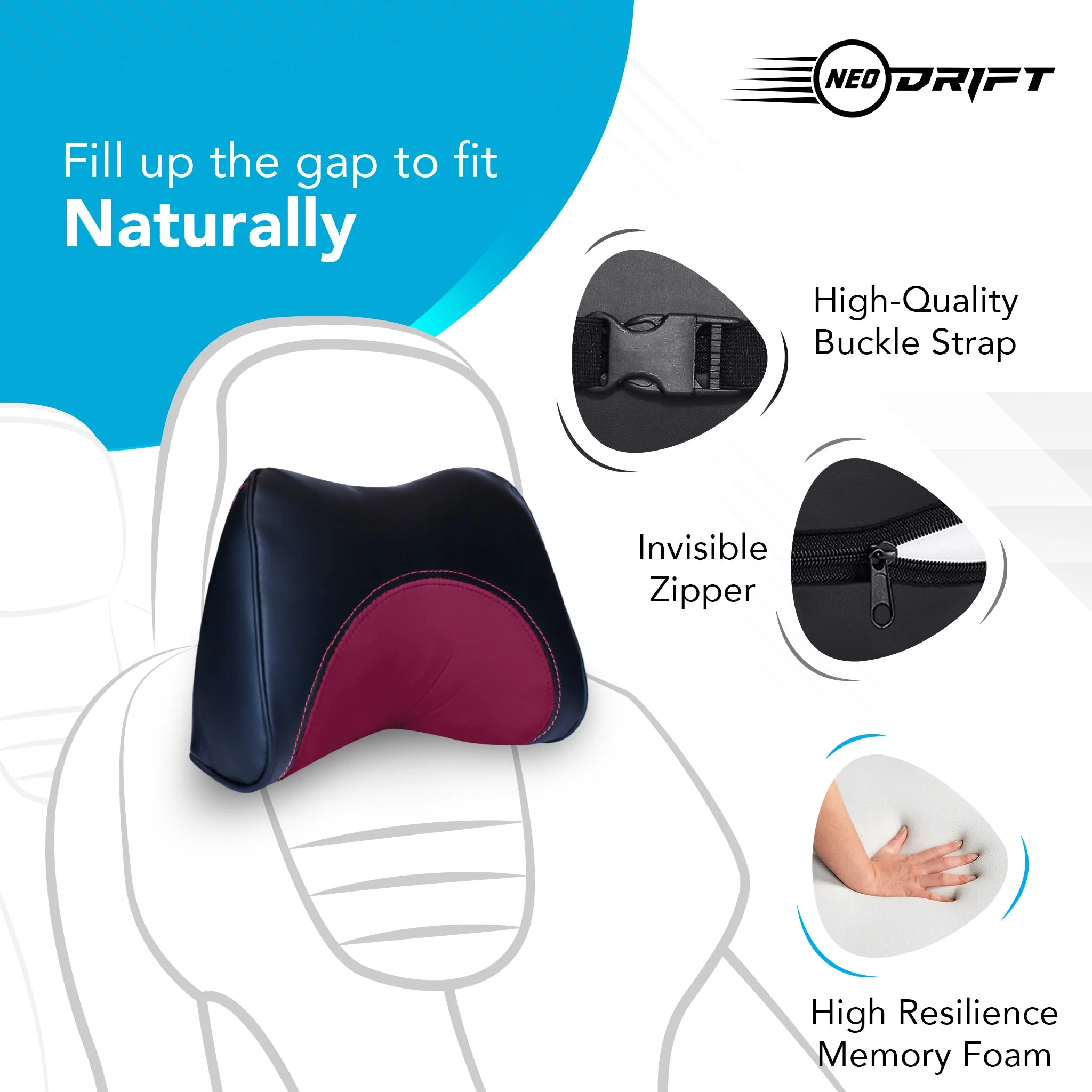 Neodrift Neck Cushions for Neck Support in Car/Office Seat - Image 167