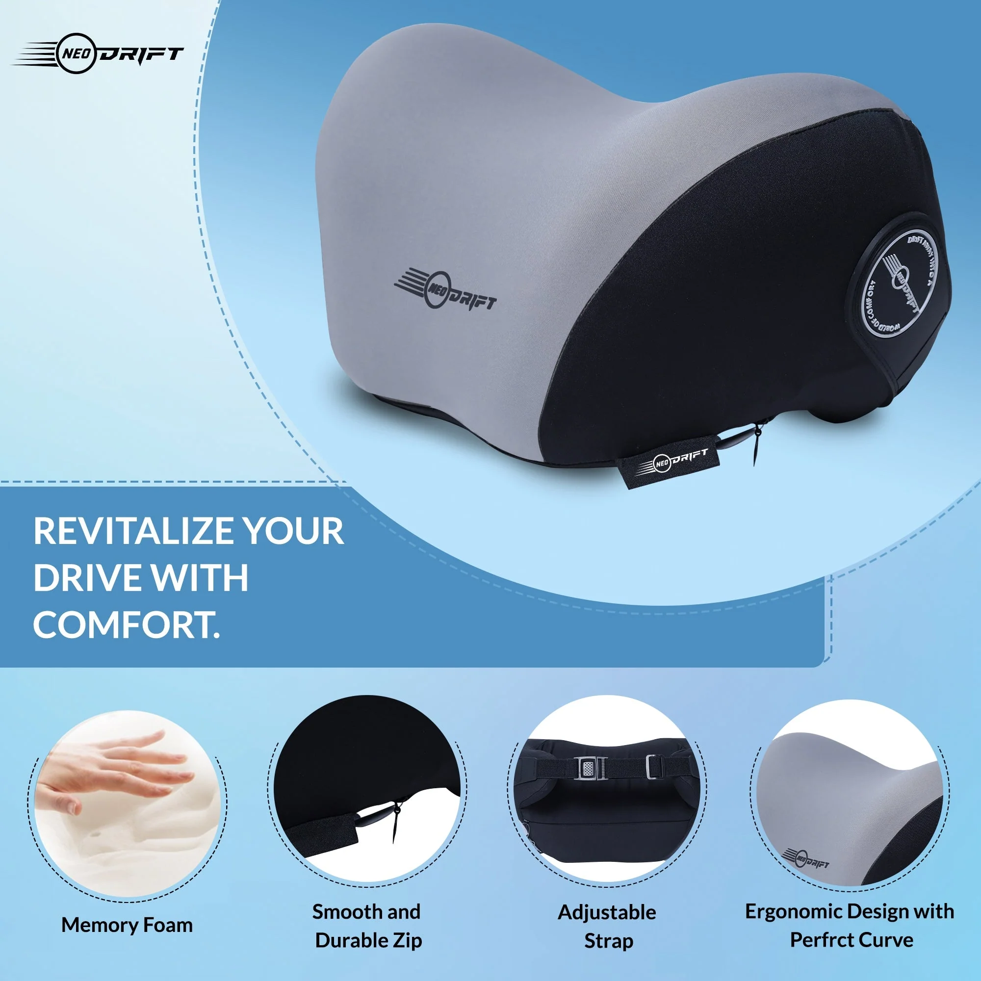 Neodrift Neck Cushions for Neck Support in Car/Office Seat - Image 26