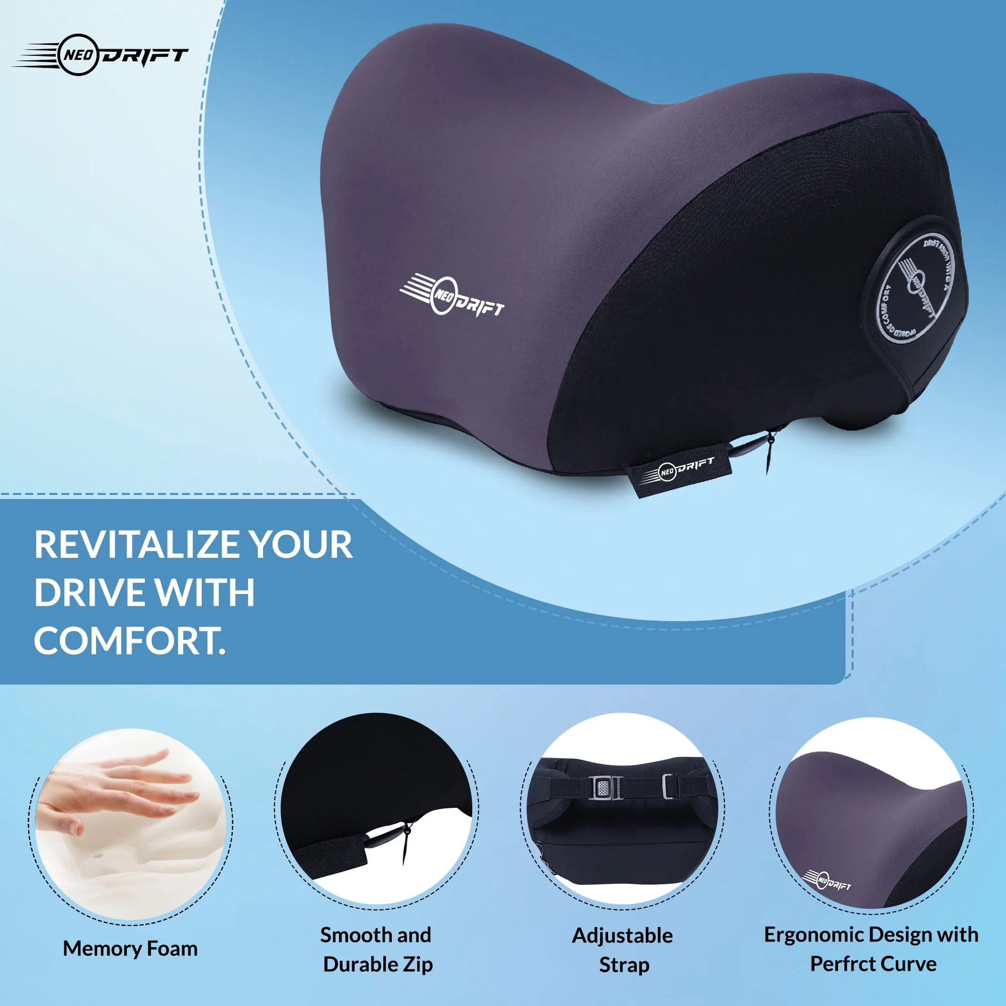 Neodrift Neck Cushions for Neck Support in Car/Office Seat - Image 32