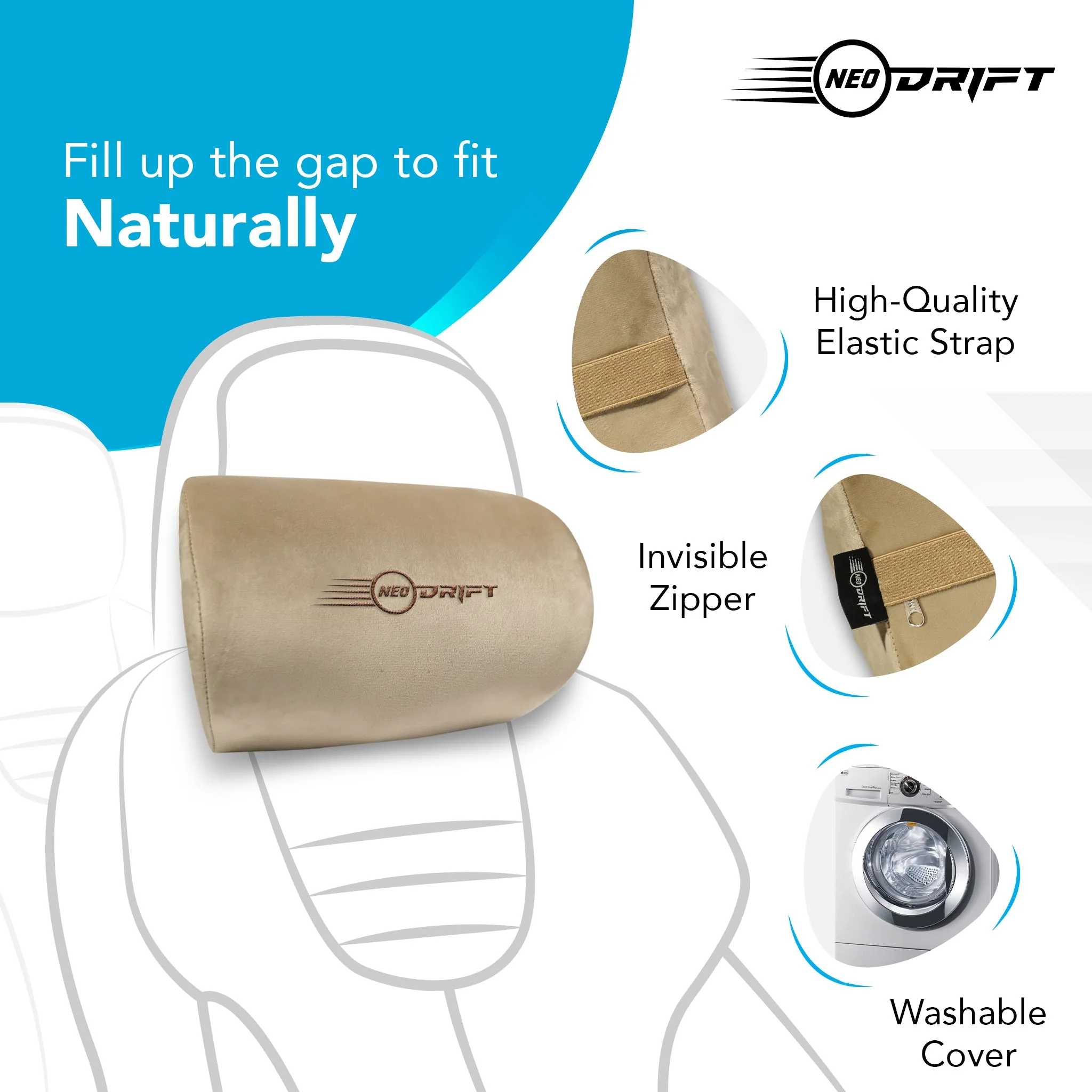 Neodrift Neck Cushions for Neck Support in Car/Office Seat - Image 39