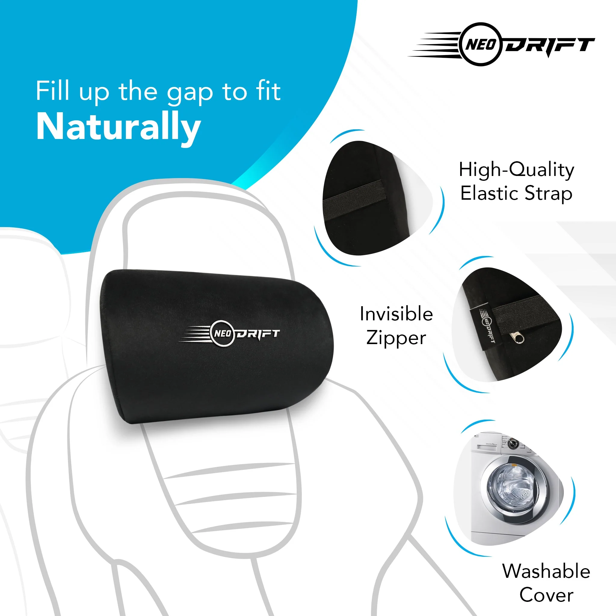 Neodrift Neck Cushions for Neck Support in Car/Office Seat - Image 53