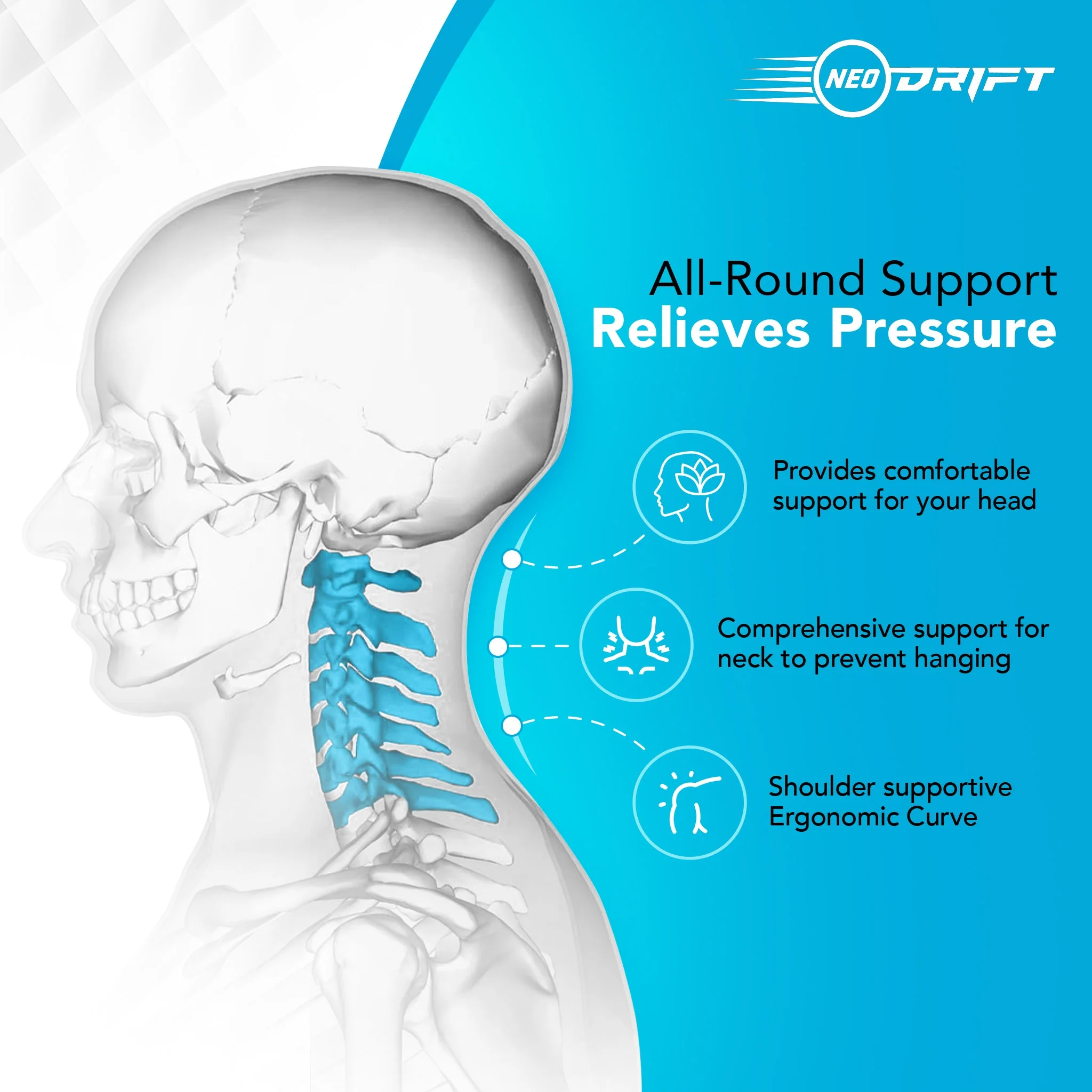 Neodrift Neck Cushions for Neck Support in Car/Office Seat - Image 68