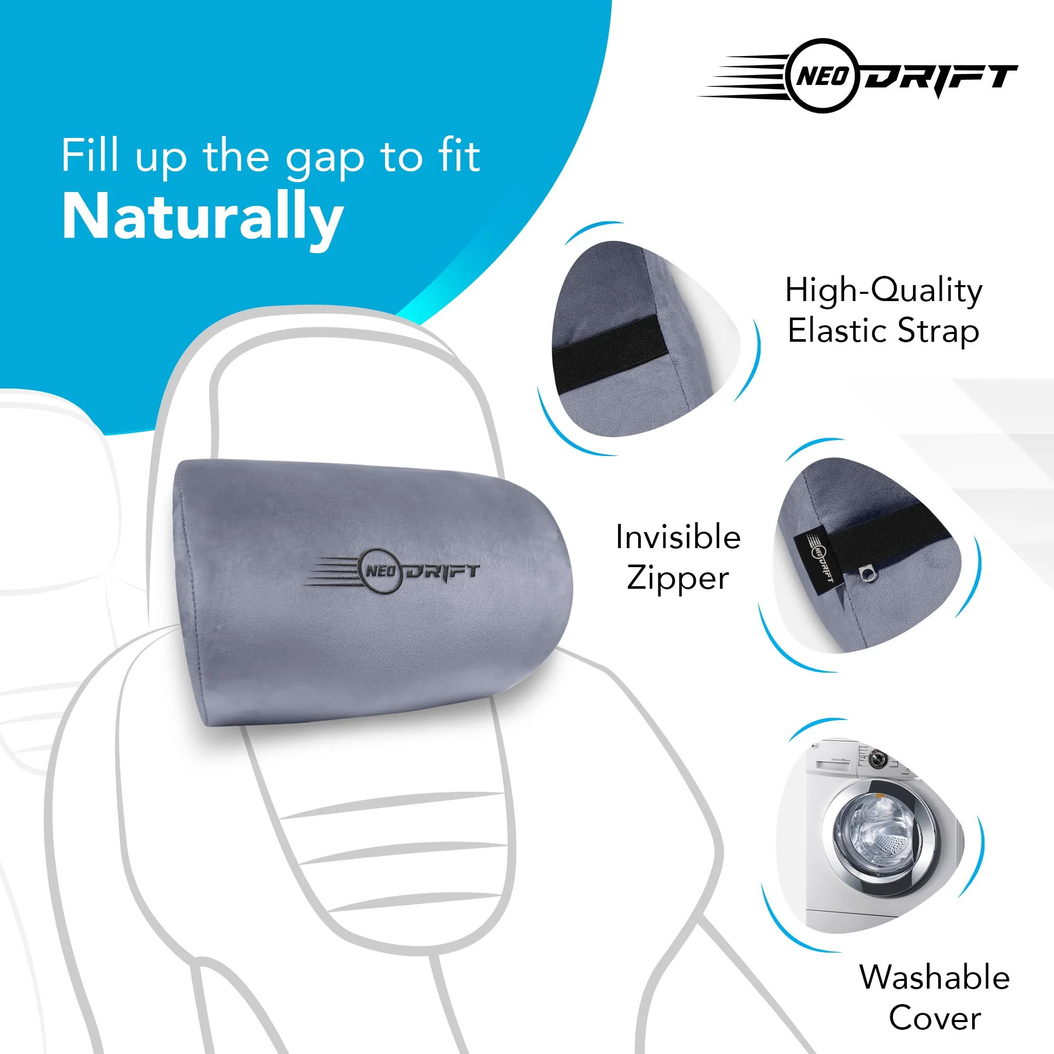 Neodrift Neck Cushions for Neck Support in Car/Office Seat - Image 81