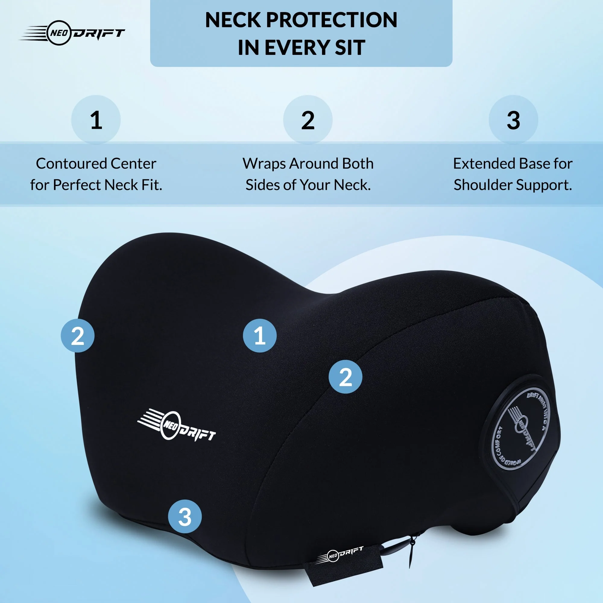 Neodrift Neck Cushions for Neck Support in Car/Office Seat - Image 9