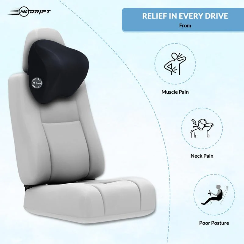 Neodrift COMBOS 'Neo-Kit' for Neck Support & Back Support in Car/Office Seat - Image 47