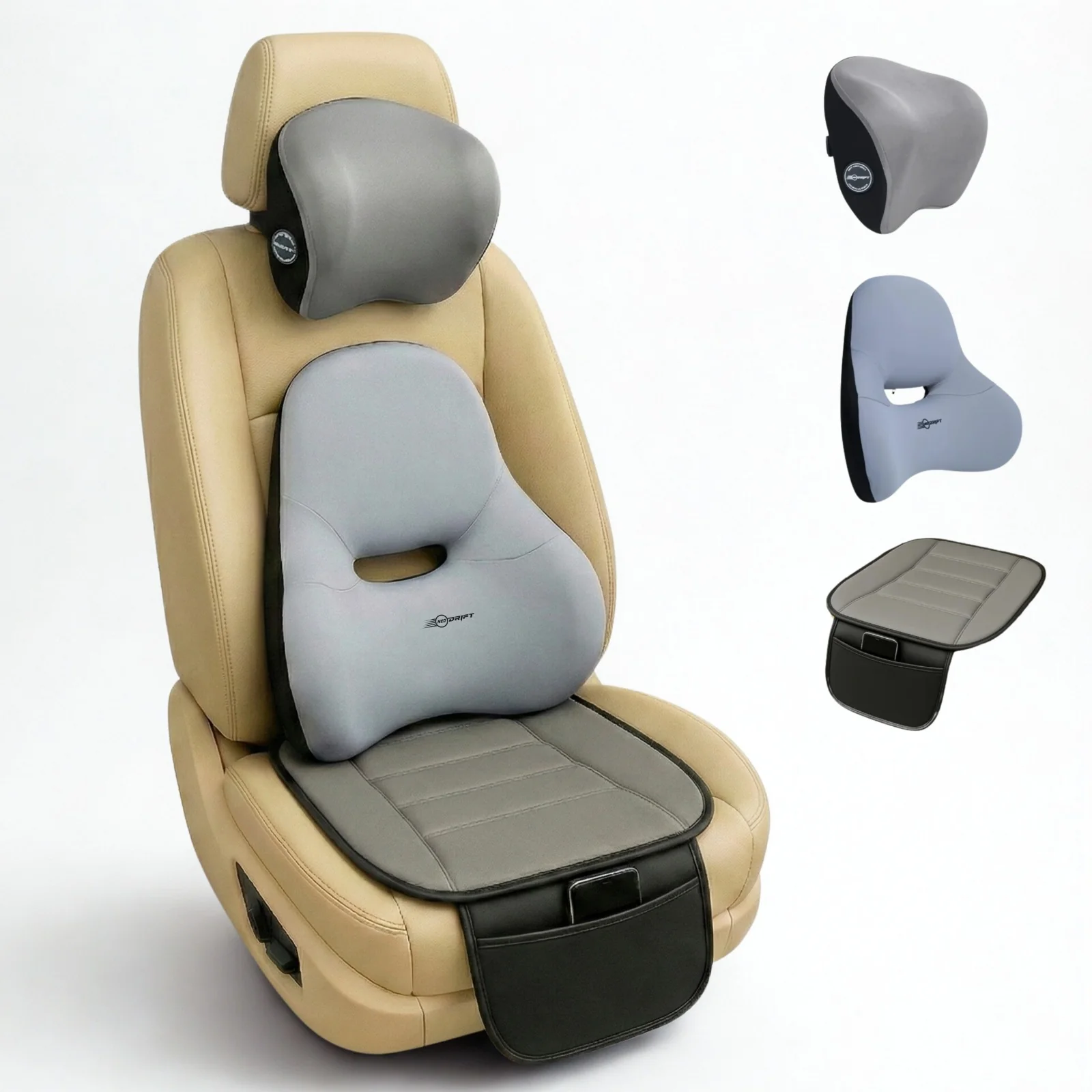 Neodrift COMBOS 'Neo-Kit' for Neck Support & Back Support in Car/Office Seat - Image 65