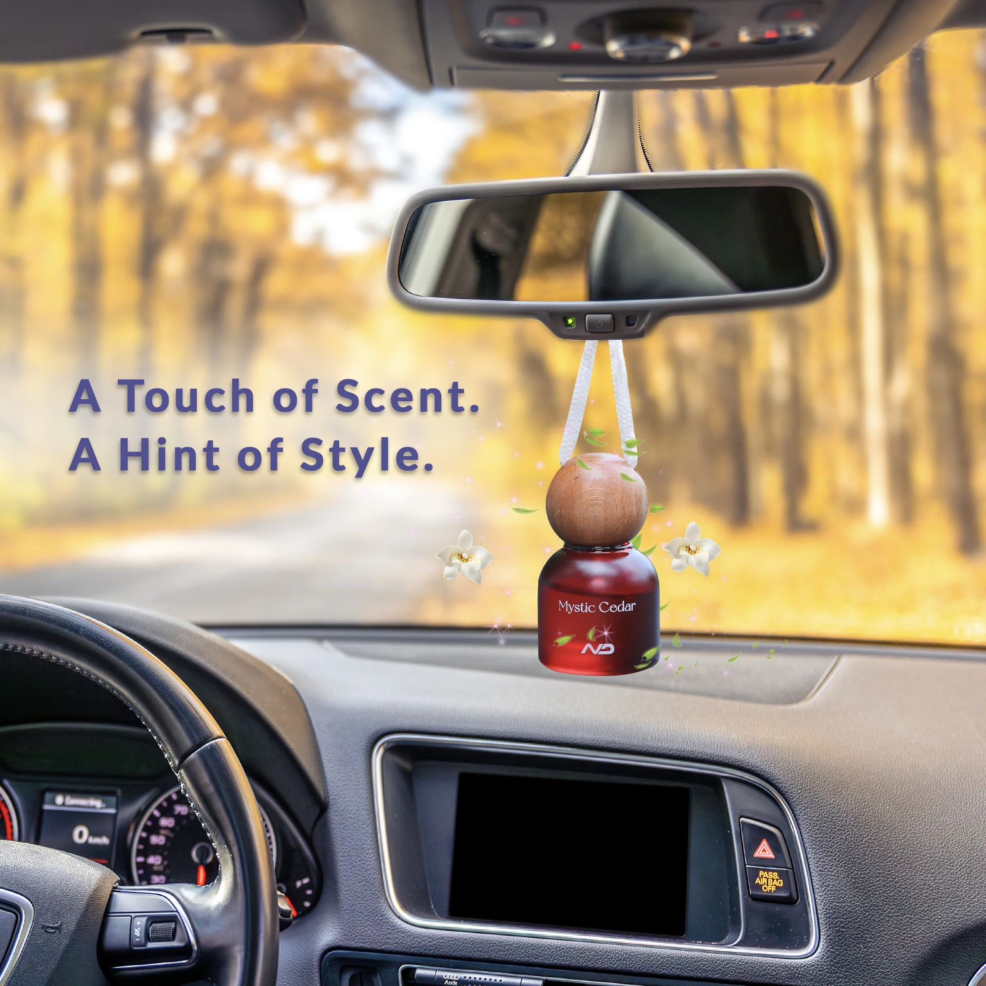 NEODRIFT 'NeoBliss' Car Hanging Diffuser Perfume for Car in Glass Bottle with Wooden Lid and Long-Lasting Scent – 10ml - Image 23