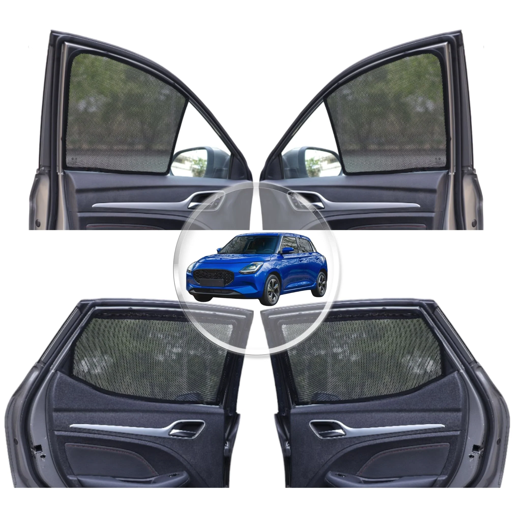 NEODRIFT 'NeoShade' Magnetic Car Sunshades for Maruti Suzuki Swift - Image 2