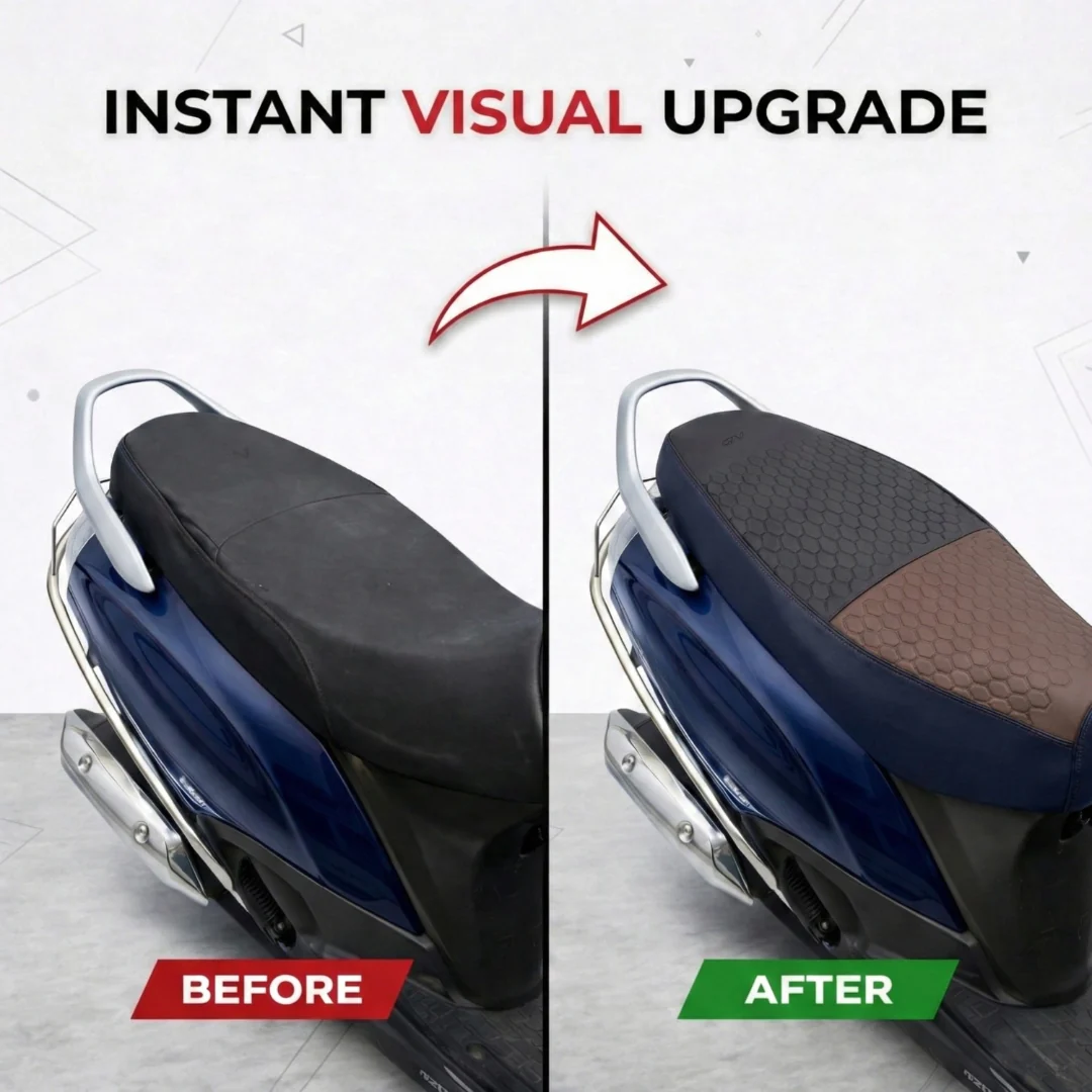 Neodrift Premium Scooty Seat Cover - Ather 450 | Easy Fit | Nappa Art Leather - Image 17