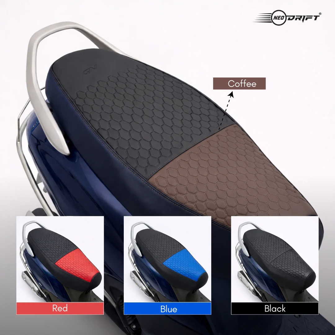 Neodrift Premium Scooty Seat Cover - Ather 450 | Easy Fit | Nappa Art Leather - Image 18