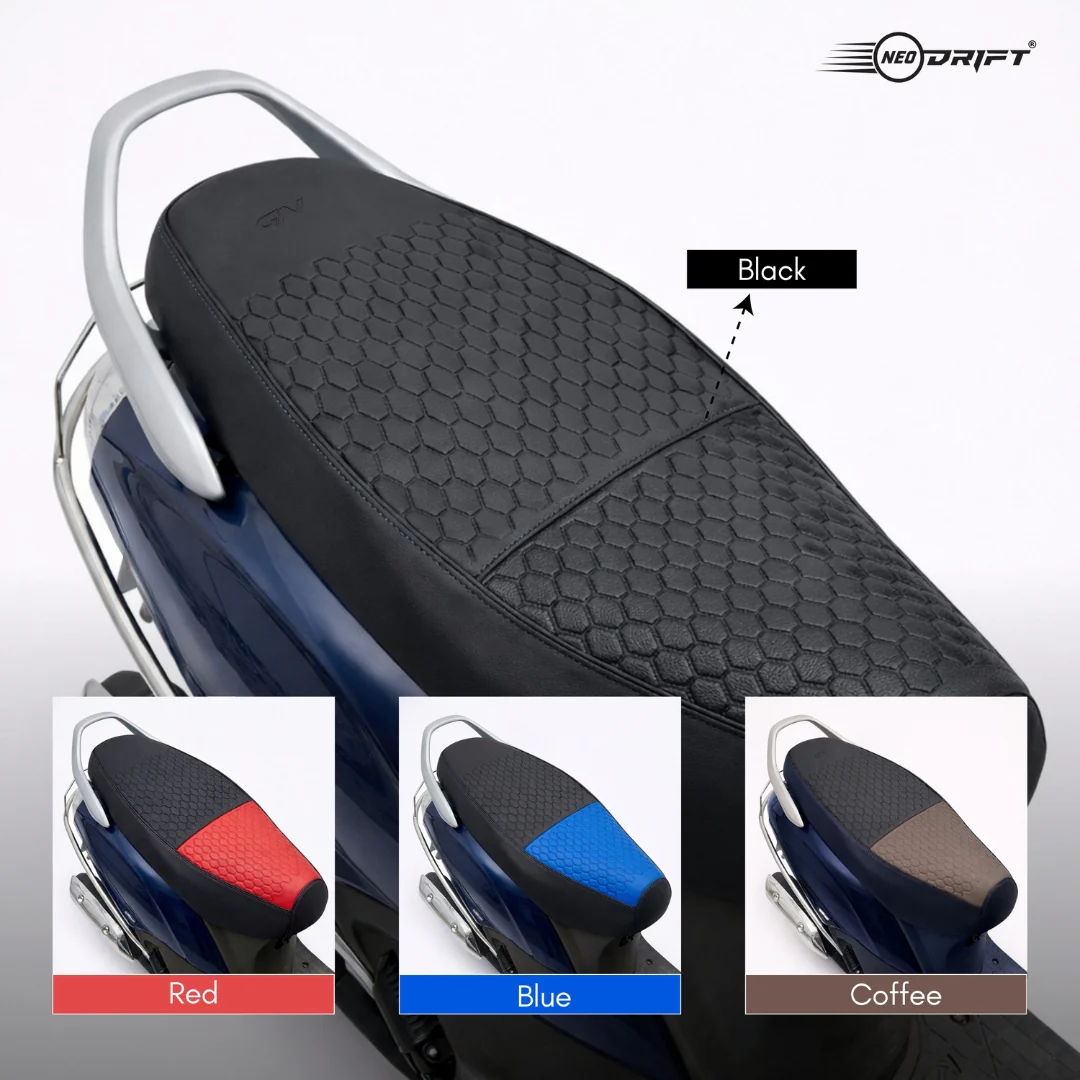 Neodrift Premium Scooty Seat Cover - Ather 450 | Easy Fit | Nappa Art Leather - Image 25