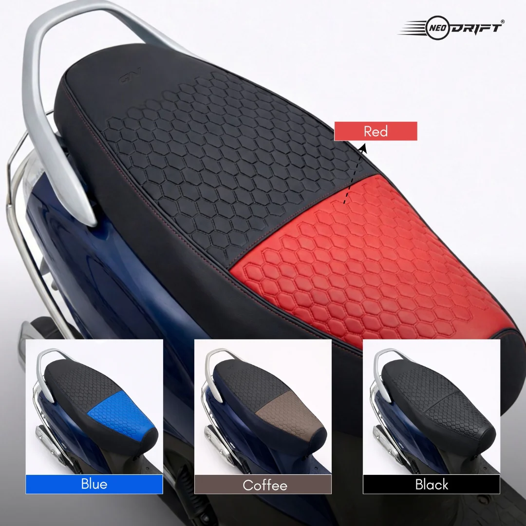 Neodrift Premium Scooty Seat Cover - Ampere Magnus | Easy Fit | Nappa Art Leather - Image 4