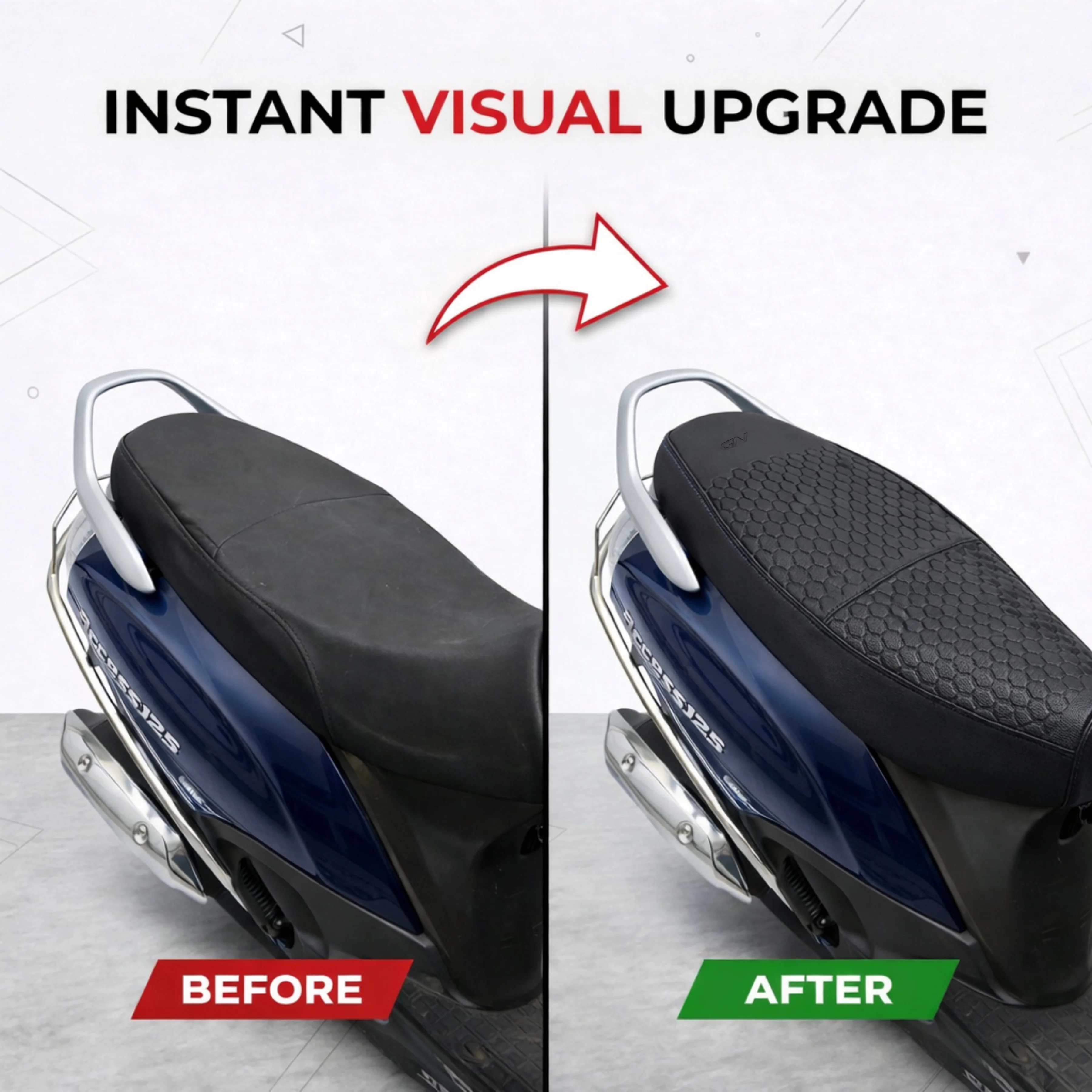 Neodrift Premium Scooty Seat Cover - Hero Pleasure Plus | Easy Fit | Nappa Art Leather - Image 23