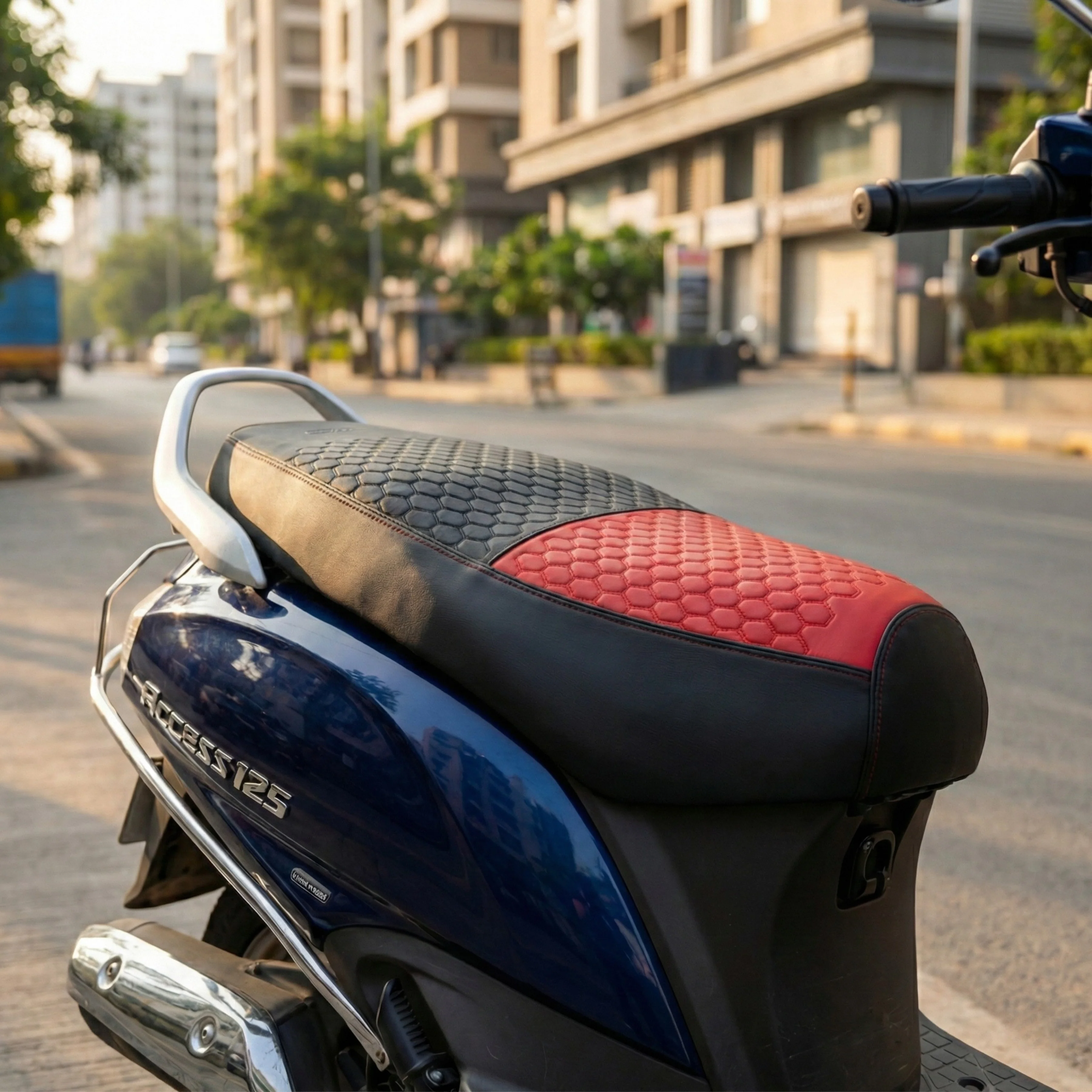 Neodrift Premium Scooty Seat Cover - Hero Pleasure Plus | Easy Fit | Nappa Art Leather - Image 7