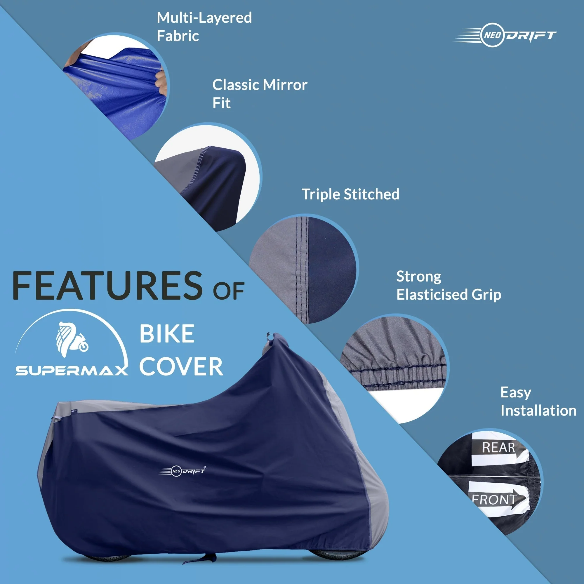 Neodrift Bike Cover for TVS Raider 125 - Image 51